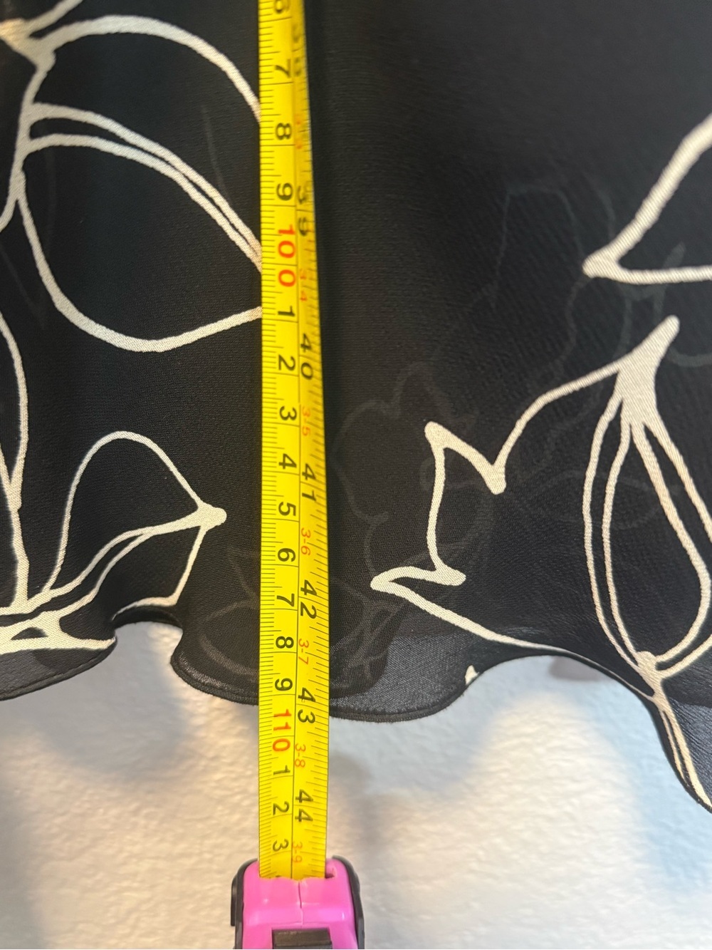 Vintage Y2K 90s Joseph Ribkoff Silk Floral Handkerchief Hem Slip Dress Black Sz6 - Picture 12 of 12